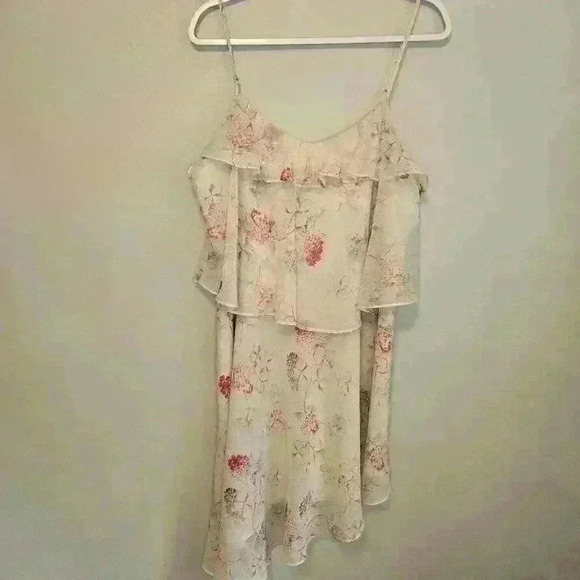 A New Day Floral Sundress Sleeveless Tiered Assymetrical Sz XL Spring Summer - Picture 1 of 11
